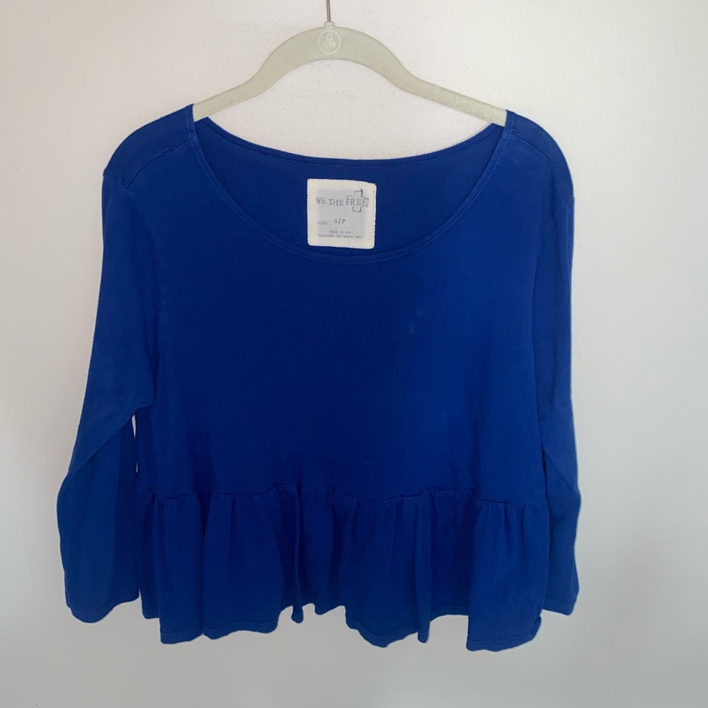 Free people royal blue top